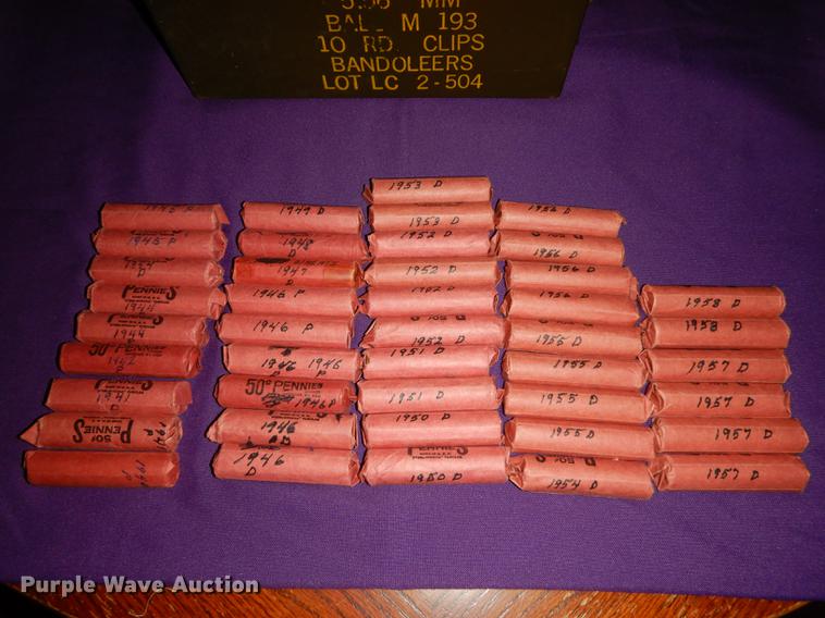 image for item EC9964 (43) rolls of wheat pennies