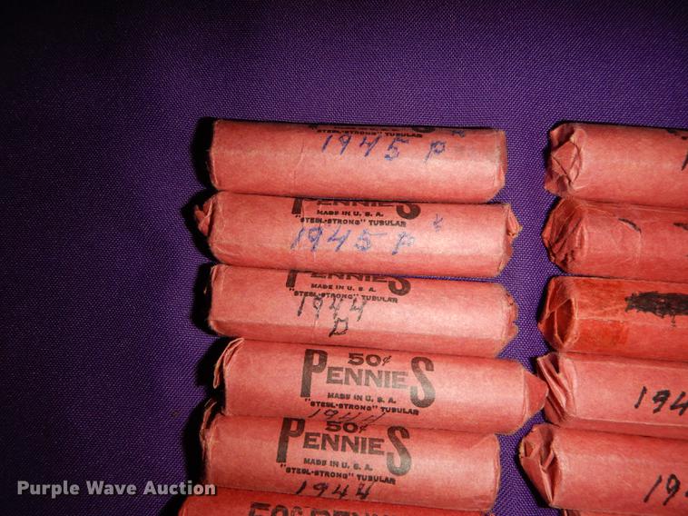 image for item EC9964 (43) rolls of wheat pennies