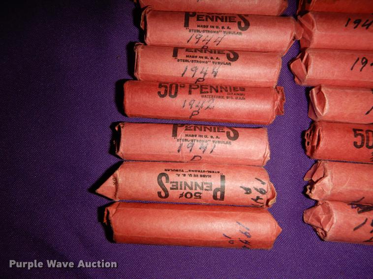 image for item EC9964 (43) rolls of wheat pennies