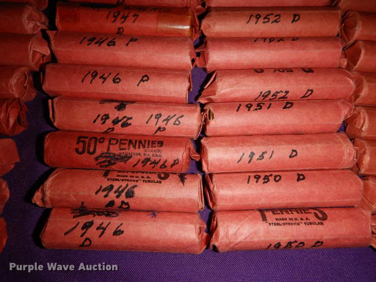 image for item EC9964 (43) rolls of wheat pennies