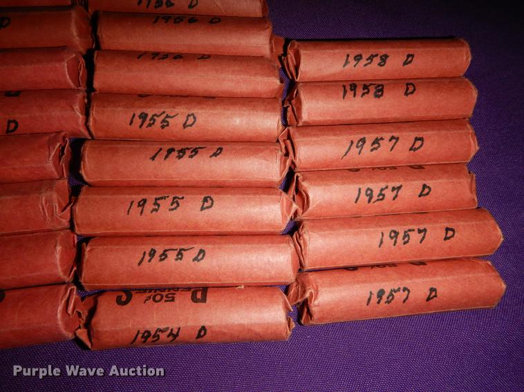 image for item EC9964 (43) rolls of wheat pennies