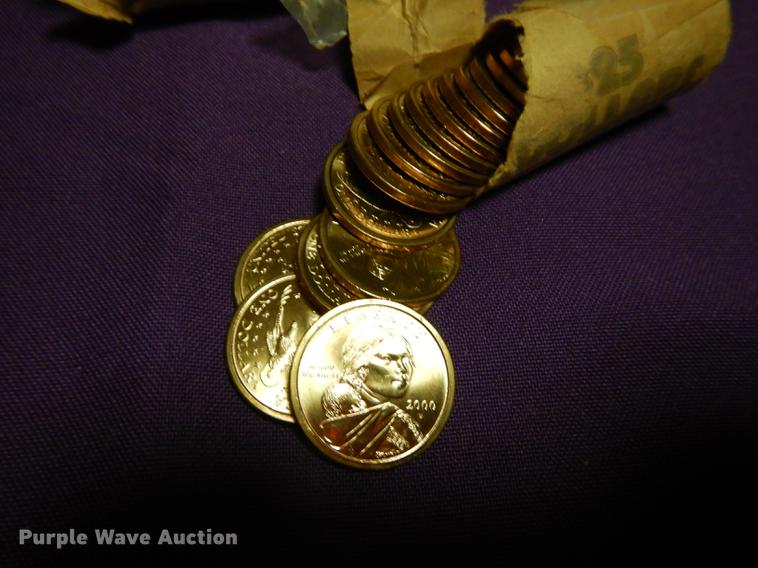 image for item EC9966 (4) rolls of Sacajawea dollars