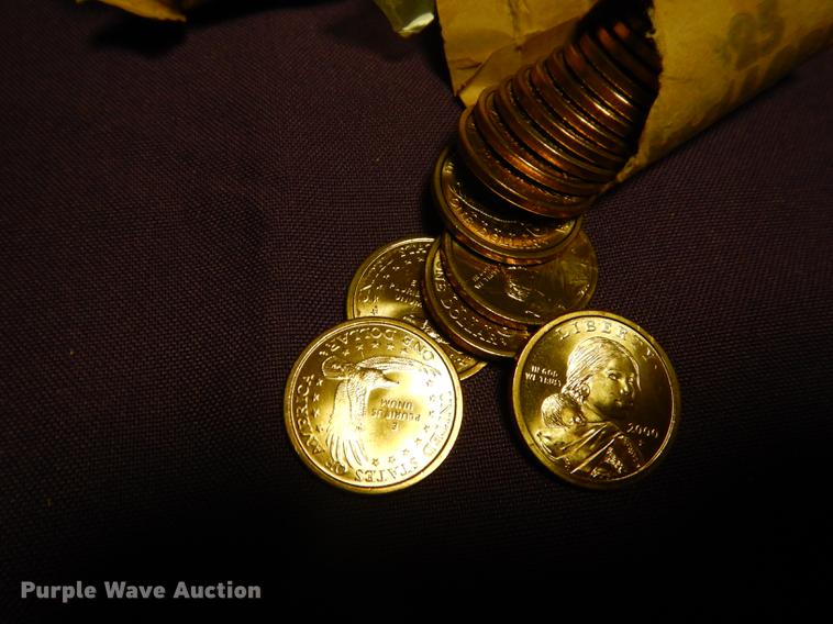 image for item EC9966 (4) rolls of Sacajawea dollars