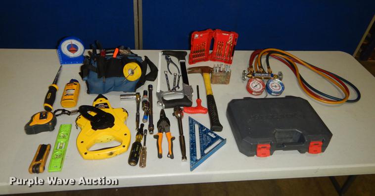 image for item EC9971 Husky rolling tool bag with tools