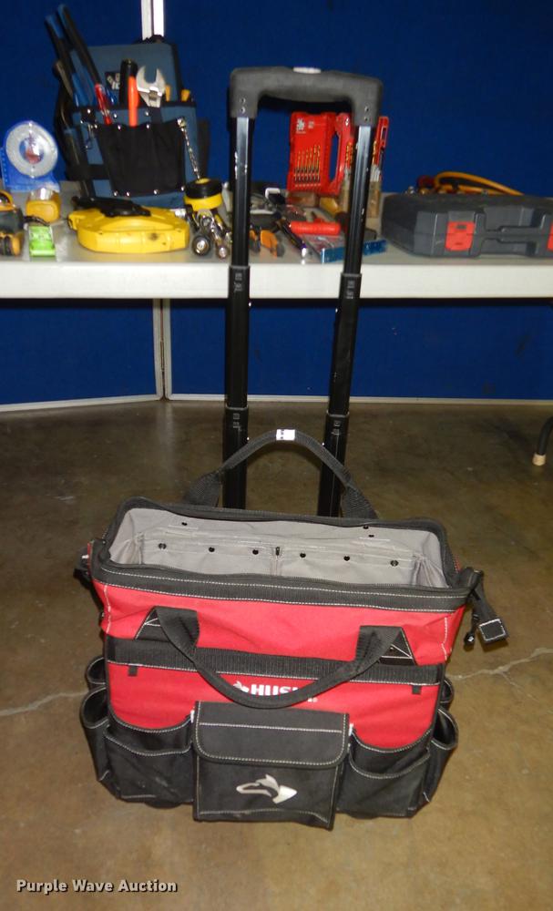 image for item EC9971 Husky rolling tool bag with tools