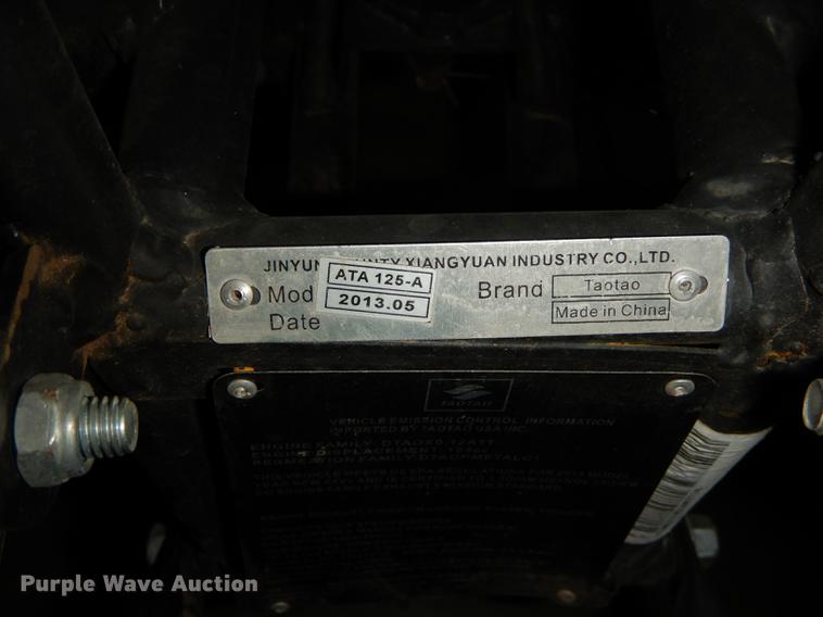 image for item EC9981 2013 Taoi ATA125A ATV