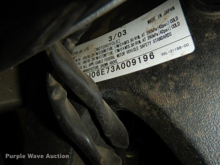 image for item EP9000 2003 Yamaha Y2F R6 motorcycle