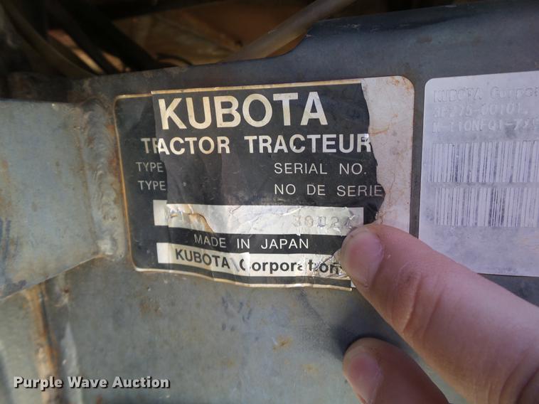 image for item BJ9874 Kubota M110 tractor
