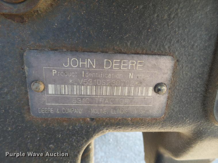 image for item BJ9875 1999 John Deere 5310 tractor