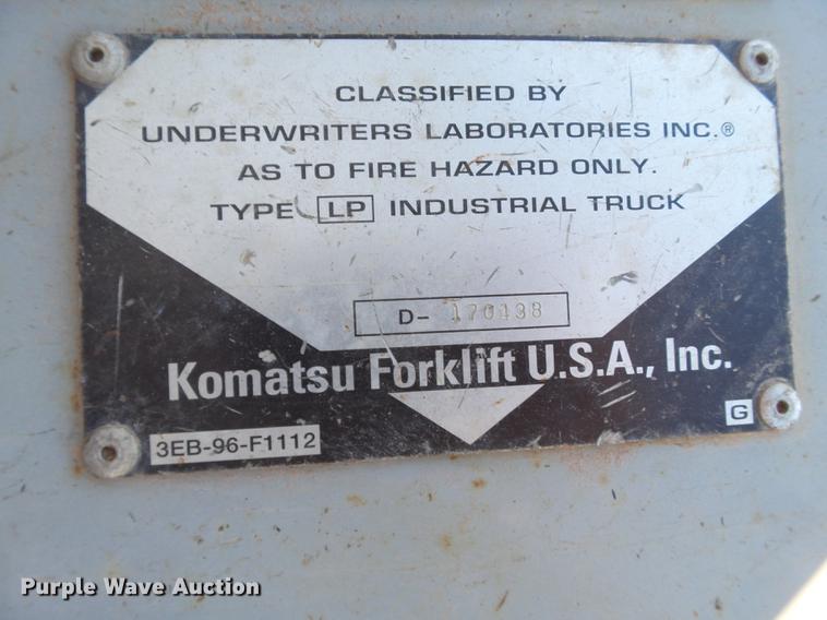 image for item BJ9876 Komatsu FG40T rough terrain forklift