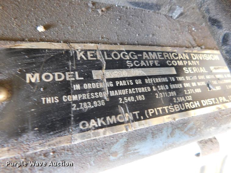 image for item BU9544 Kellog American air compressor