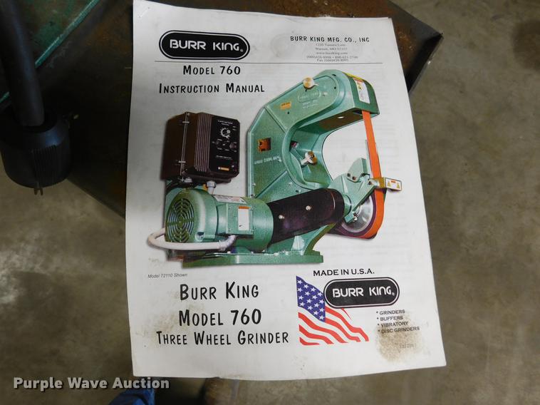 image for item BU9551 Burr King 760 belt sander