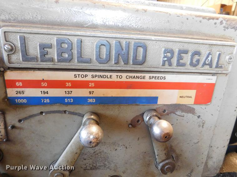 image for item BU9564 LeBlond Regal CW149 lathe
