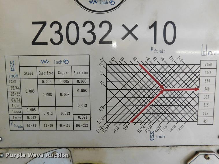 image for item BU9566 2015 KBC 23032X10 radial drill