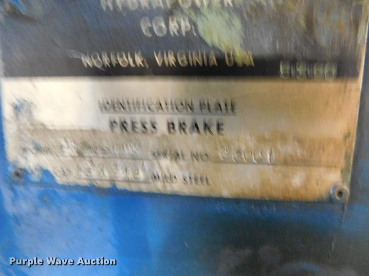 image for item BU9568 1990 Hydra Power DH20014H press brake