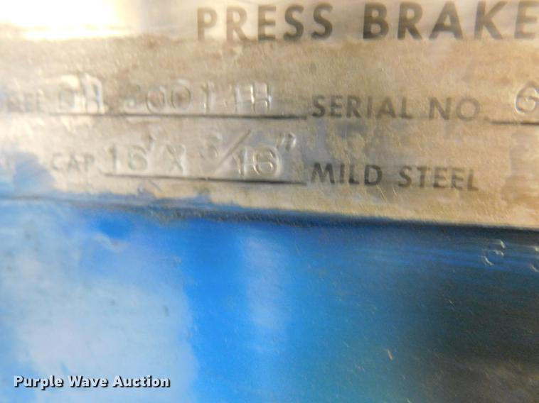 image for item BU9568 1990 Hydra Power DH20014H press brake