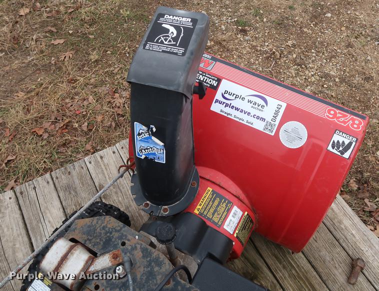 image for item DA8643 MTD 8/26 snow blower