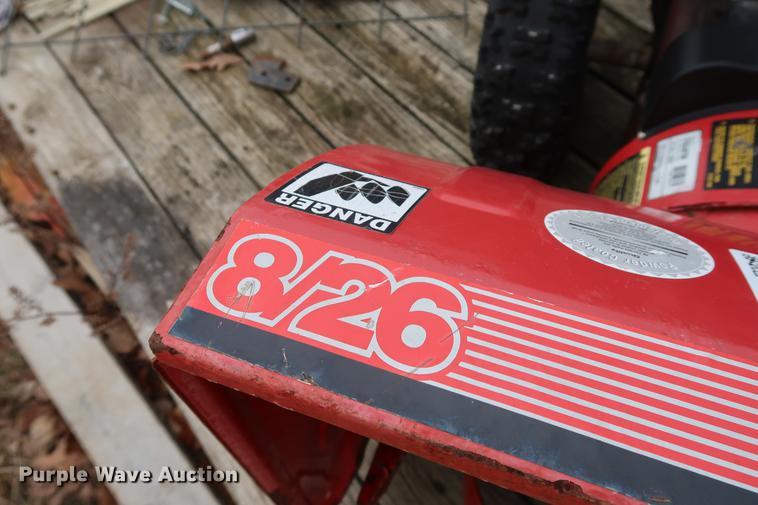 image for item DA8643 MTD 8/26 snow blower