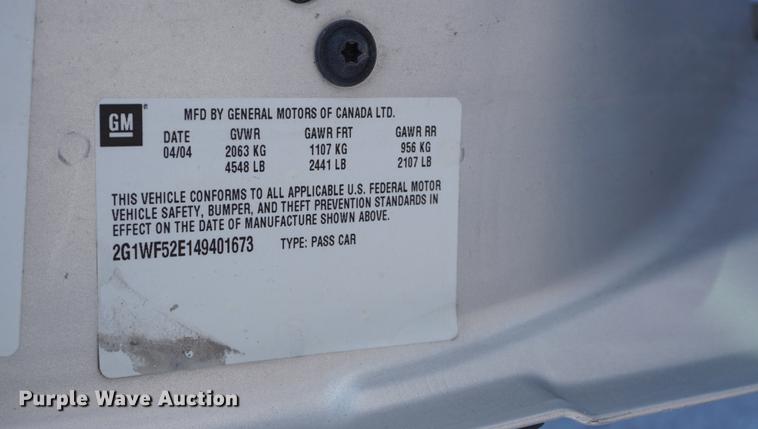 image for item DB0336 2004 Chevrolet Impala