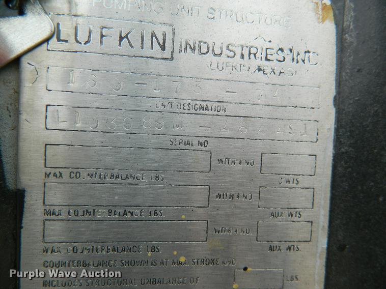 image for item DB6685 Lufkin 160 oil field pump jack