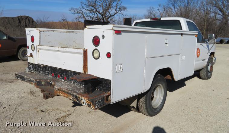 image for item DC0819 1998 Chevrolet 3500 Cheyenne utility bed truck