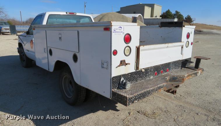 image for item DC0819 1998 Chevrolet 3500 Cheyenne utility bed truck