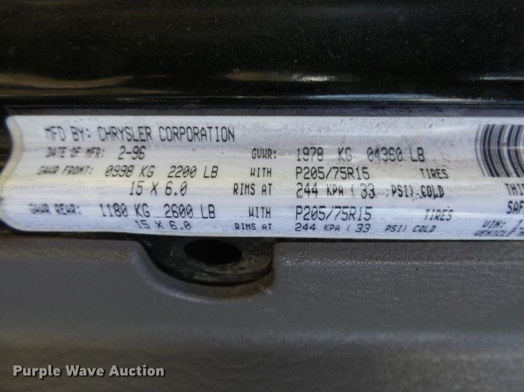 image for item DC3785 1997 Jeep Wrangler SUV