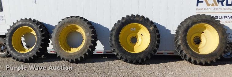 image for item DC8424 (4) Firestone 520/85R46 Deep Tread tires