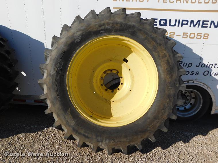 image for item DC8424 (4) Firestone 520/85R46 Deep Tread tires