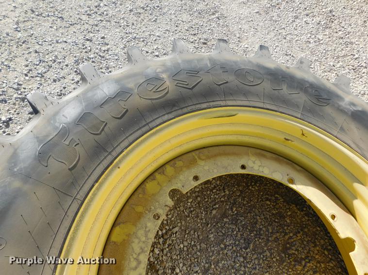 image for item DC8424 (4) Firestone 520/85R46 Deep Tread tires