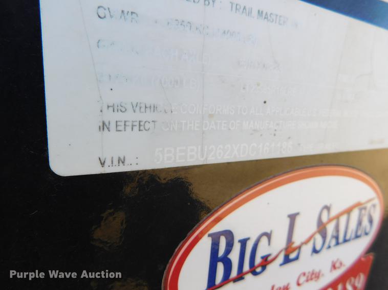 image for item DC8442 2013 Trail Master equipment trailer