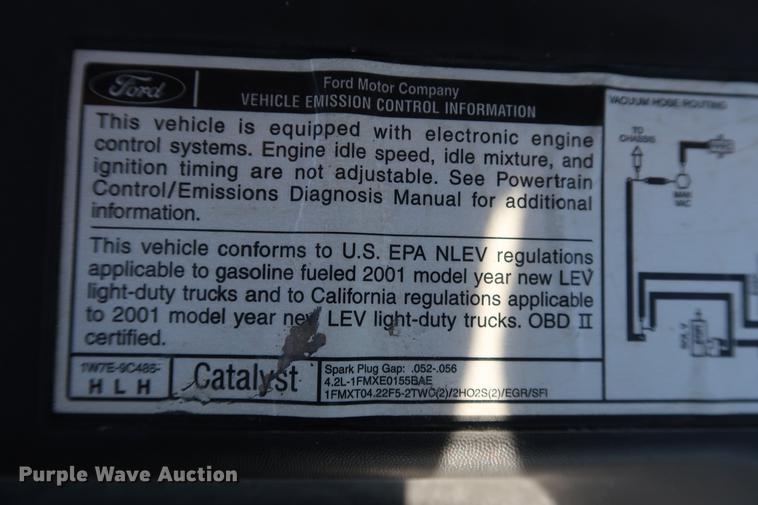 image for item DD9555 2001 Ford F150 pickup truck