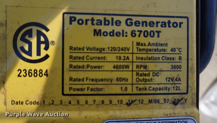 image for item DN9405 Yasutor 6700T-W welder/generator