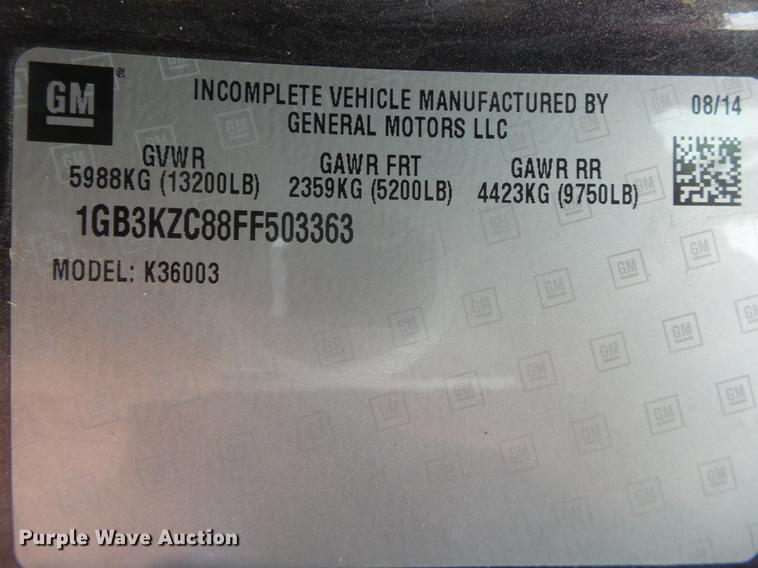 image for item DS9631 2015 Chevrolet Silverado 3500HD flatbed pickup truck