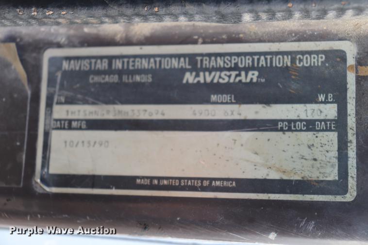 image for item EC9345 1991 International 4900 dump truck