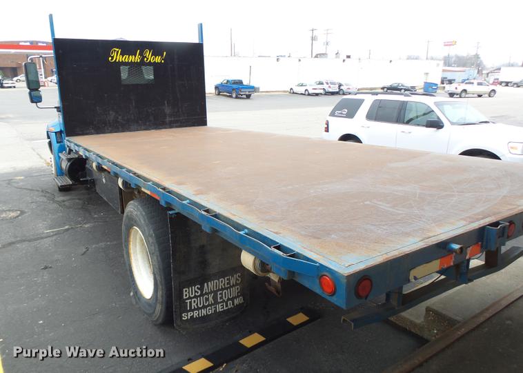 image for item DB9831 2002 International 4300 flat dump bed truck