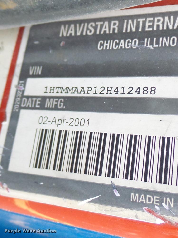 image for item DB9831 2002 International 4300 flat dump bed truck