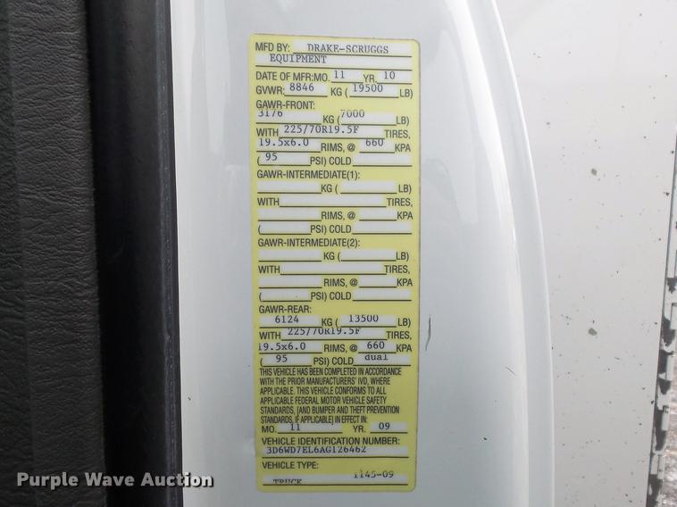 image for item DC7450 2010 Dodge Ram 5500 bucket truck