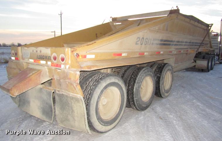 image for item DD2943 1993 Load King 2060-38-3 bottom dump trailer