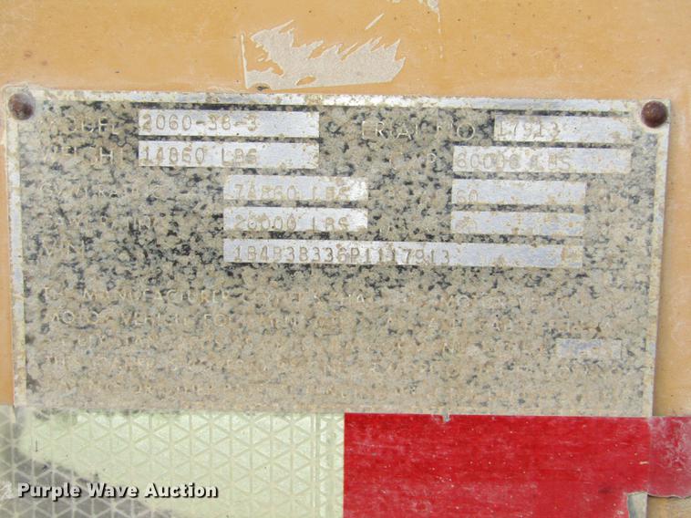 image for item DD2943 1993 Load King 2060-38-3 bottom dump trailer