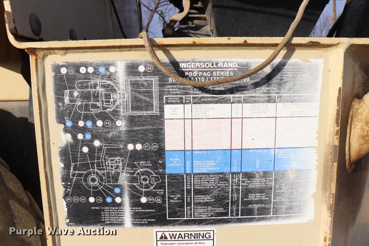 image for item EC9370 2000 Ingersoll Rand SD100D Pro Pac single drum vibratory roller