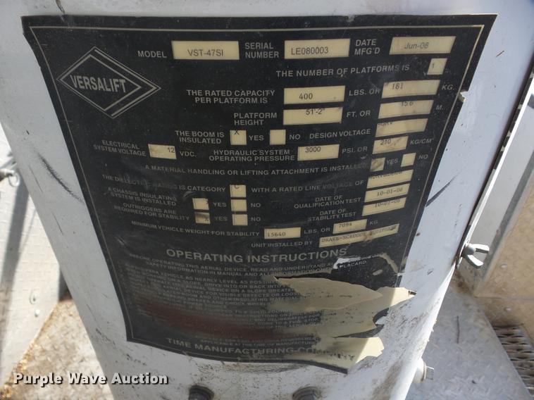 image for item K6333 2008 Sterling Bullet bucket truck