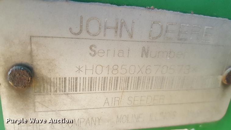 image for item BJ9915 John Deere 1850 air seeder