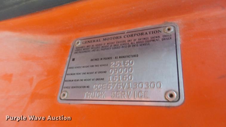 image for item DC0511 1976 Chevrolet C65 grain truck