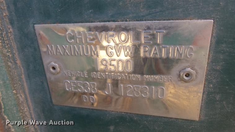 image for item DC0537 1968 Chevrolet 50 feed mixer truck