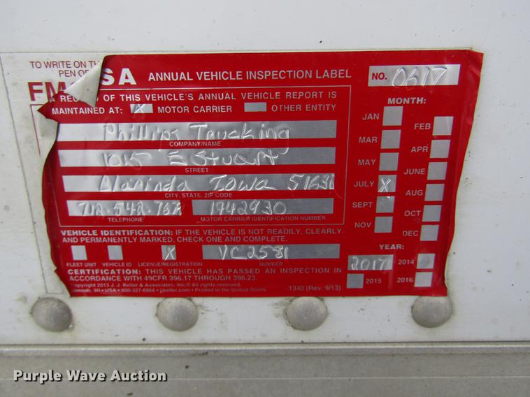 image for item DD2954 2012 Timpte Super Hopper double hopper bottom grain trailer