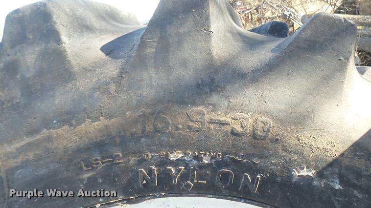 image for item DX9908 (4) Firestone Forestry Special 16.9-30 tires and wheels