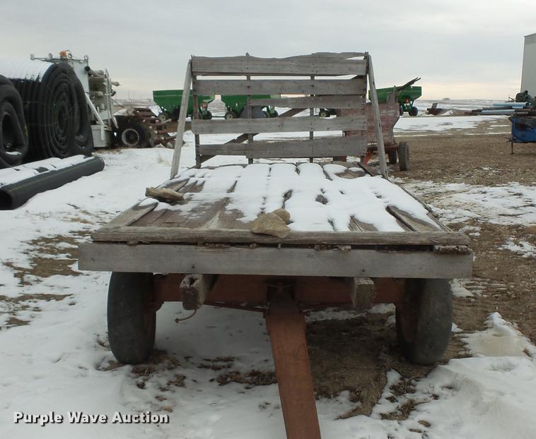 image for item EA9662 (2) grain wagons and hay trailer