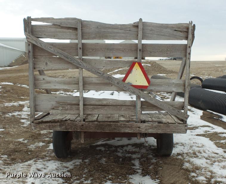 image for item EA9662 (2) grain wagons and hay trailer