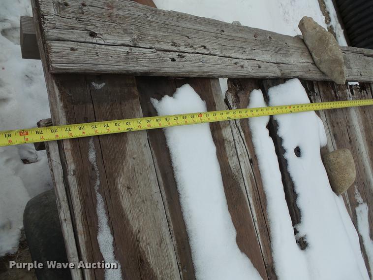 image for item EA9662 (2) grain wagons and hay trailer